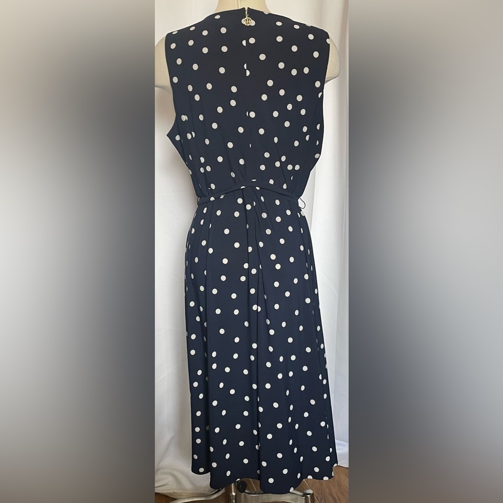 Tommy Hilfiger navy and white polka dot dress - Picture 2 of 6